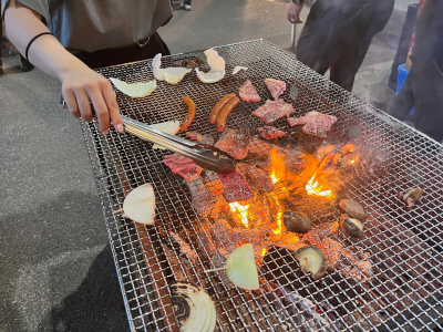 BBQの様子